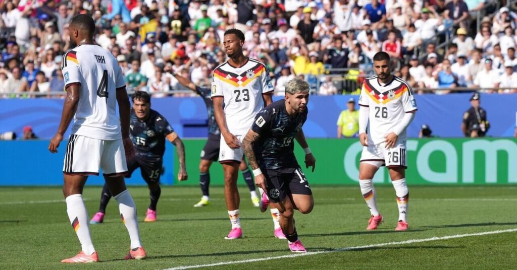 Paraguay winger Enciso heads home to stun Germany and put them on the brink of World Cup elimination