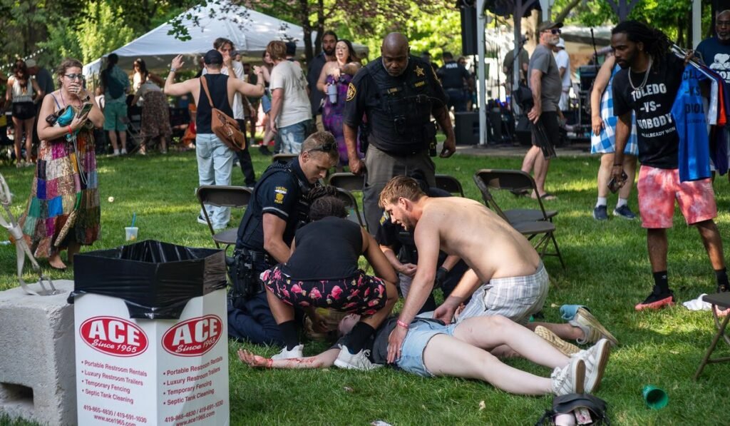 Police arrest another suspect at a Ohio festival shooting that wounded 12
