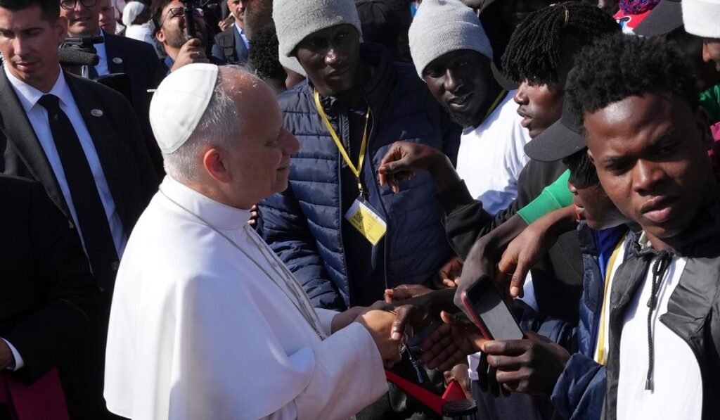 Pope is delayed in the Canary Islands when his charter flight has a technical problem Pope is delayed in the Canary Islands when his charter flight has a technical problem