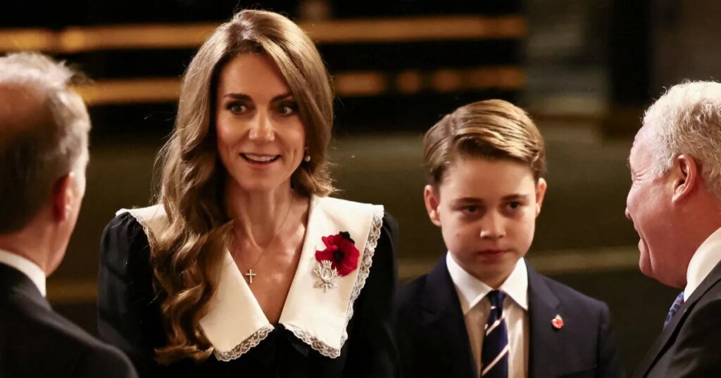 Prince George Looks Like William While Out With Kate