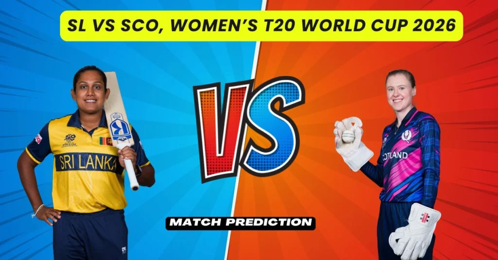 SL-W vs SCO-W, Women’s T20 World Cup 2026, Match Prediction: Who will today’s game between Sri Lanka Women and Scotland Women?