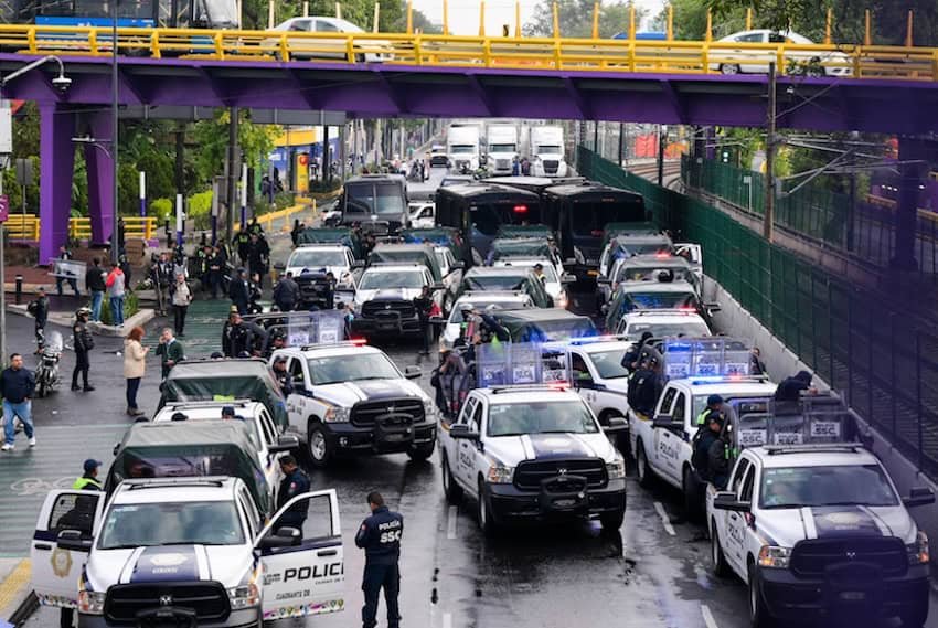 Security forces shut down major roads near the World Cup stadium Security forces shut down major roads near the World Cup stadium