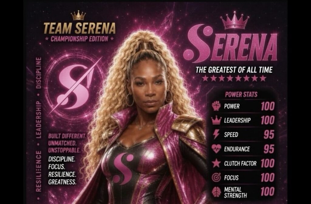 Serena Williams Turns Her Inner Circle Into a Trading Card Collection Serena Williams Turns Her Inner Circle Into a Trading Card Collection