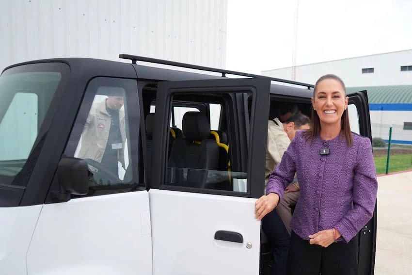 Sheinbaum debuts Olinia, Mexico’s new low-cost EV Sheinbaum debuts Olinia, Mexico's new low-cost EV