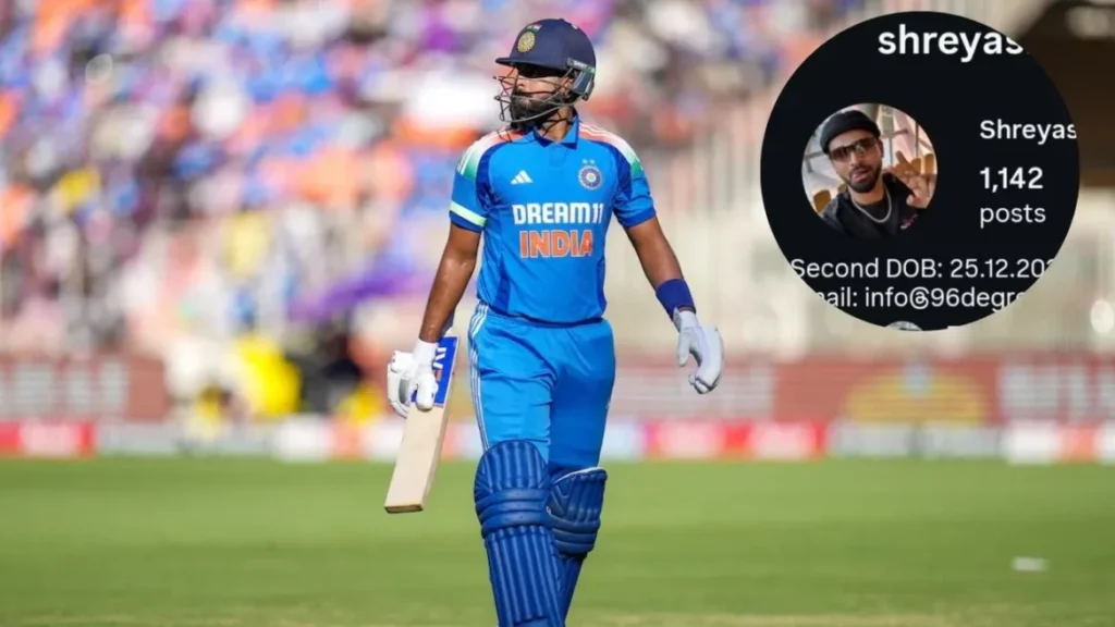 Shreyas Iyer fuels online buzz with enigmatic ‘Second DOB’ addition to his Instagram bio