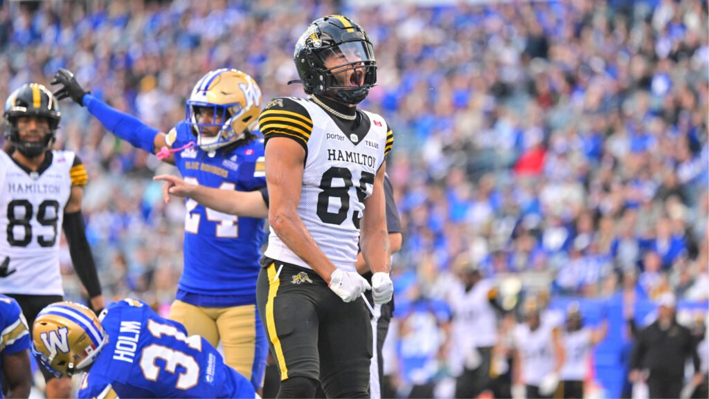 Smith’s pair of TDs powers Tiger-Cats over Blue Bombers Smith's pair of TDs powers Tiger-Cats over Blue Bombers