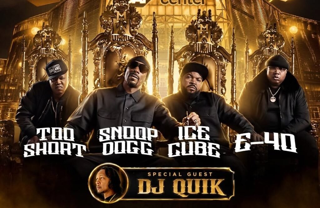 Snoop Dogg, Ice Cube, E-40, and Too Short Reunite for Mount Westmore Live Tour
