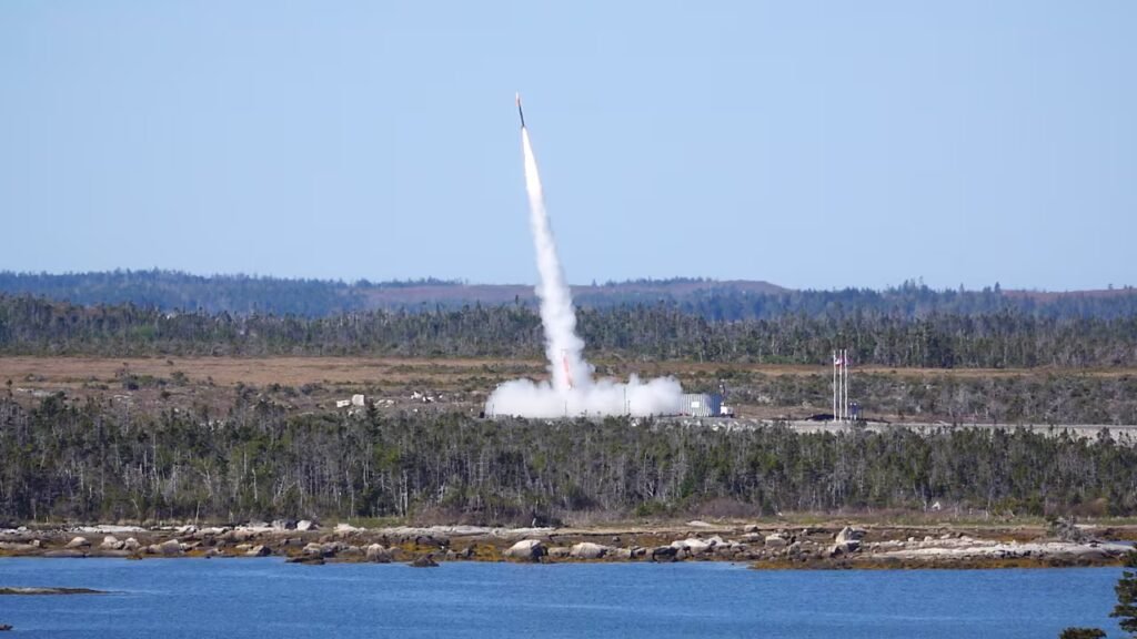 The moment a rocket launched from Canadian soil