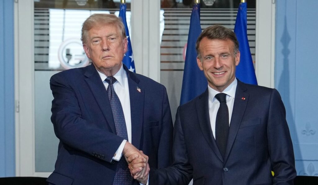 Trump, Macron make nice at the G7 summit in France