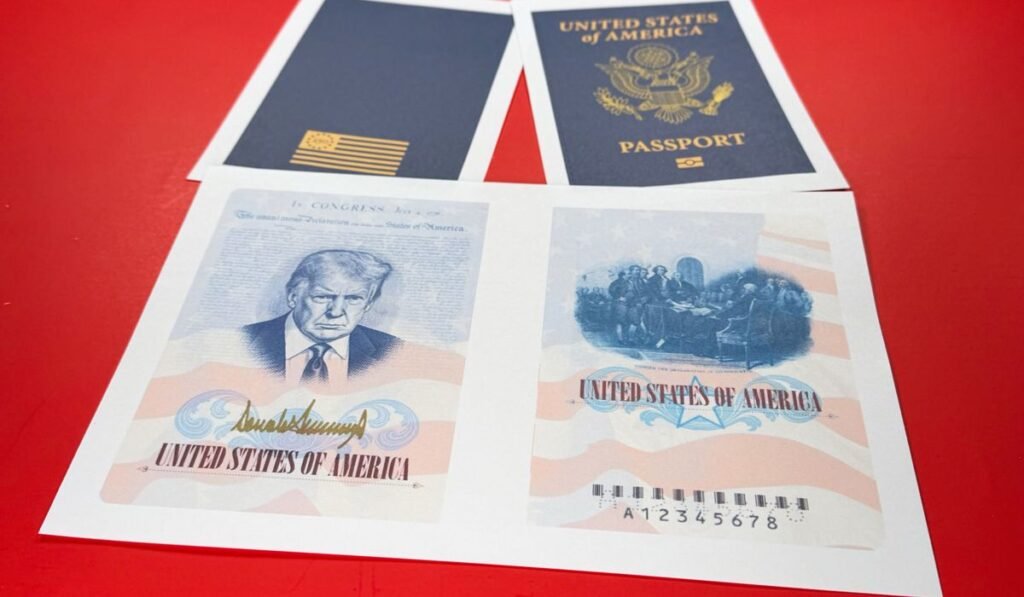 Trump unveils new commemorative passports featuring his image