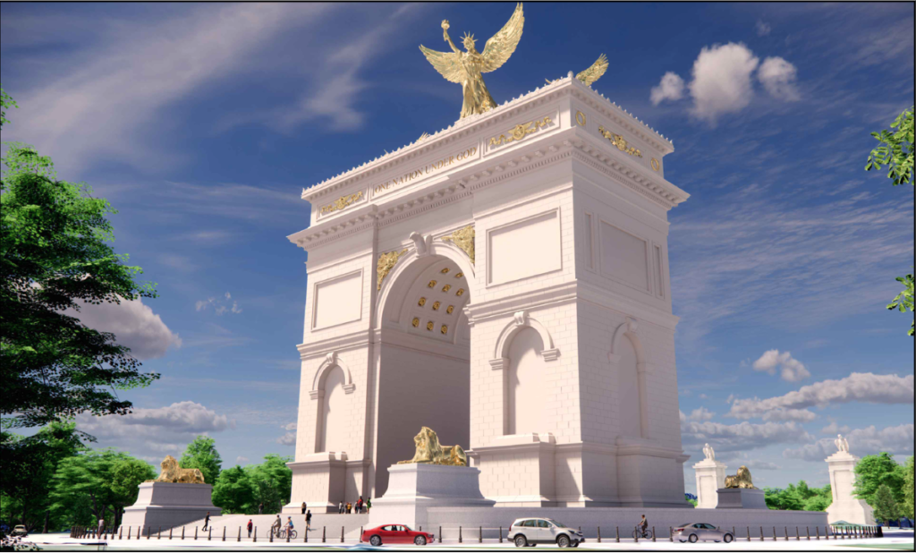 Trump’s massive arch could snarl traffic for years