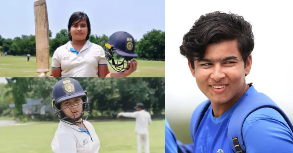 Vaibhav Suryavanshi reacts after younger brother Aashirwad slams century in a local match Vaibhav Suryavanshi reacts after younger brother Aashirwad slams century in a local match