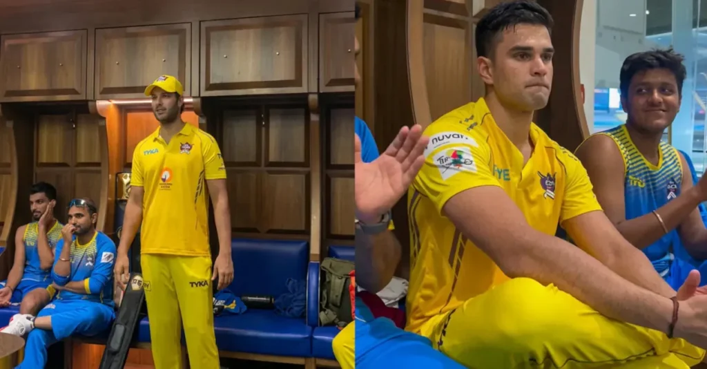 WATCH: Shivam Dube praises Arjun Tendulkar for his match-winning all-round performance in Mumbai T20 League WATCH: Shivam Dube praises Arjun Tendulkar for his match-winning all-round performance in Mumbai T20 League
