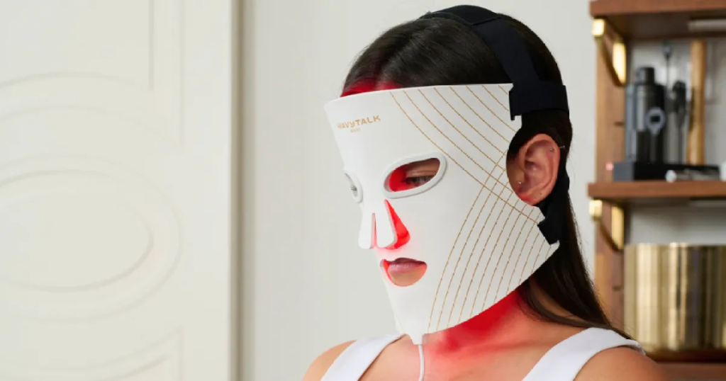 Wavytalk Red Light Therapy Mask Reveals Brighter Skin