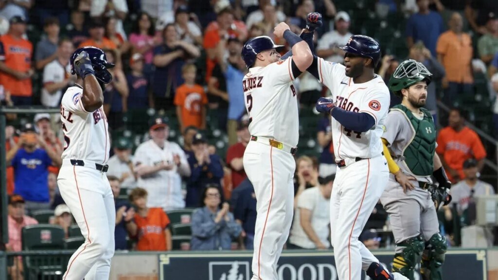 Yordan Alvarez's slam powers Astros to big win over A's