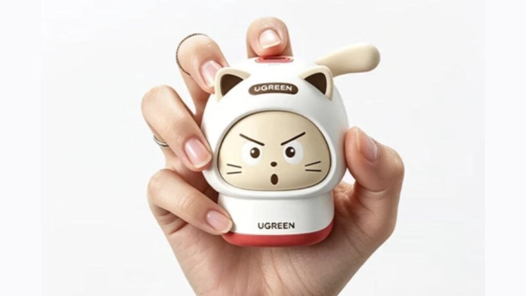 compacto, con forma de gato y cuesta menos de 12 euros