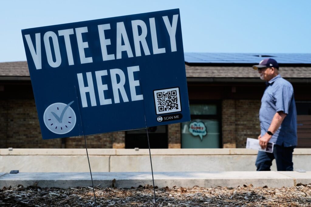 Wisconsin judge says voters who have returned absentee ballot for state primary cannot get a new one Wisconsin judge says voters who have returned absentee ballot for state primary cannot get a new one