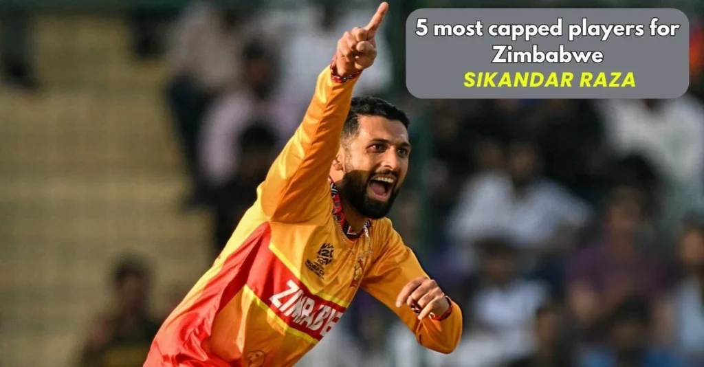 5 players with most international matches for Zimbabwe ft. Sikandar Raza 5 players with most international matches for Zimbabwe ft. Sikandar Raza