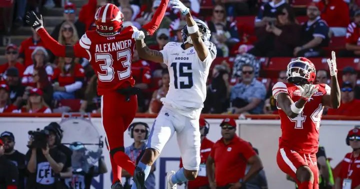 Adams leads Stampeders to 58-36 win over Argonauts Adams leads Stampeders to 58-36 win over Argonauts