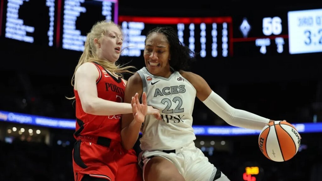 A'ja Wilson drops 32 in return from injury as Aces beat Fire