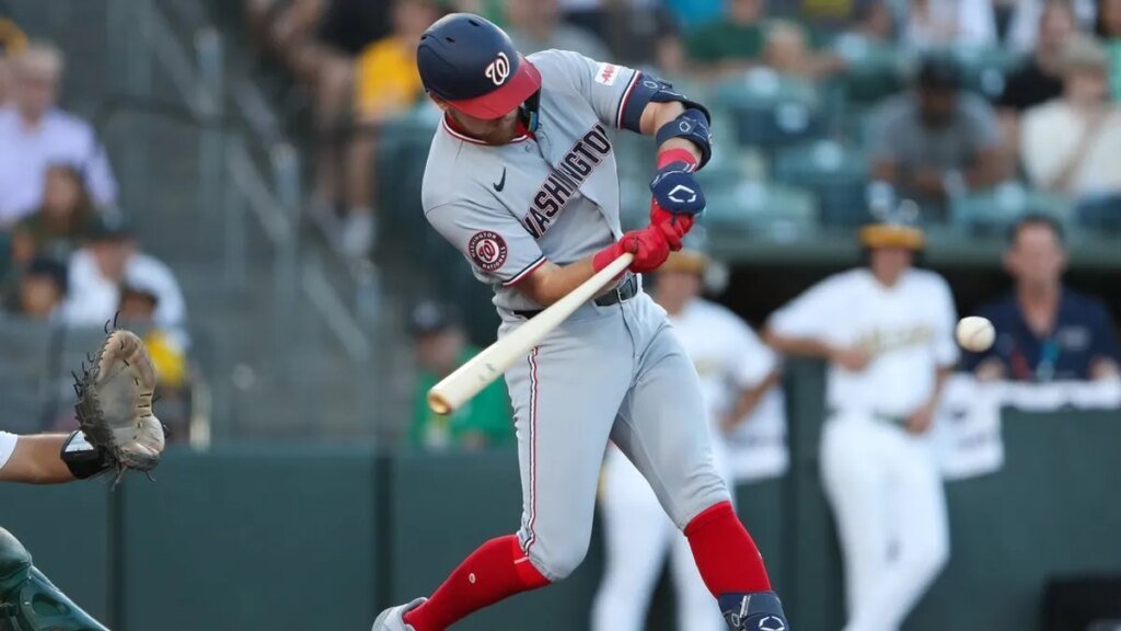 Andres Chaparro (2 HRs, 8 RBIs) powers Nationals to 23-4 rout of Athletics