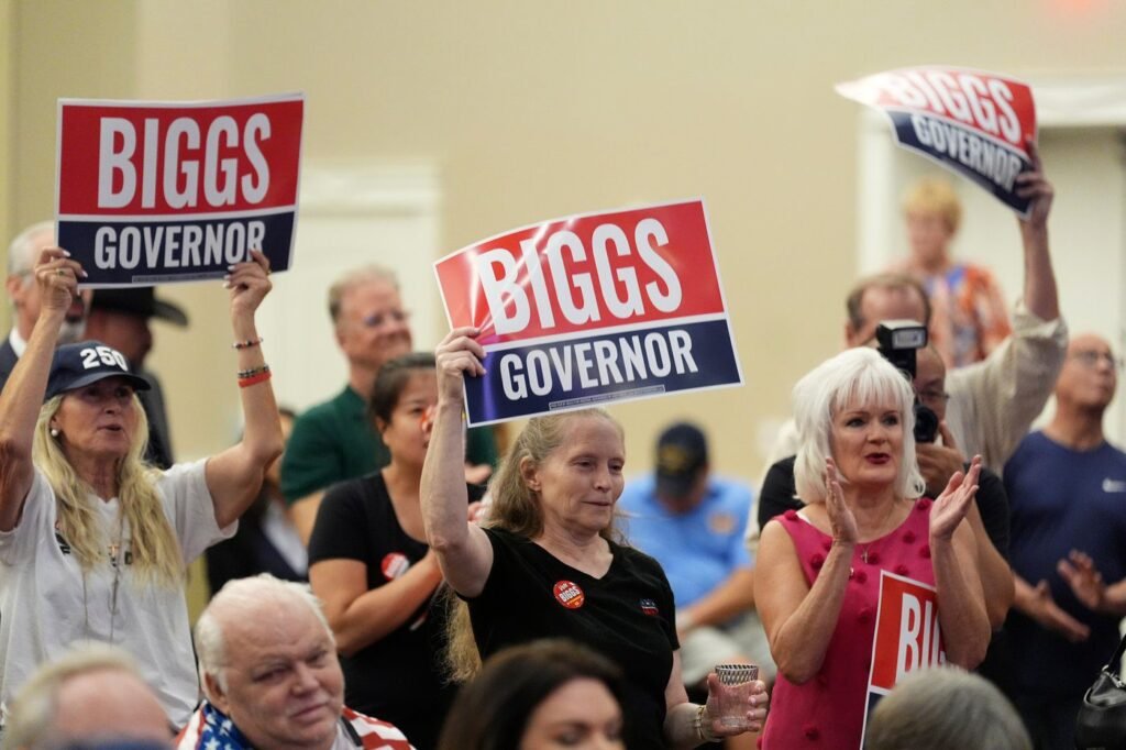 Andy Biggs and David Schweikert offer competing visions for Republican Party in Arizona primary Andy Biggs and David Schweikert offer competing visions for Republican Party in Arizona primary
