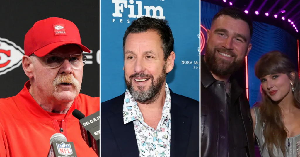 Andy Reid Reveals Advice Adam Sandler Gave Taylor and Travis Andy Reid Reveals Advice Adam Sandler Gave Taylor and Travis