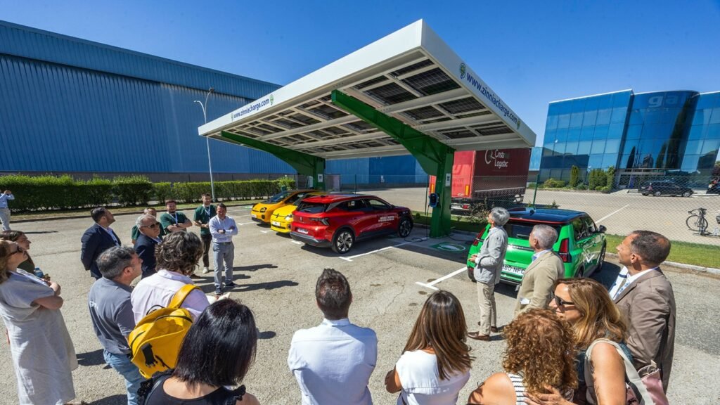 Así es la marquesina solar de Burgos para recargar el coche eléctrico