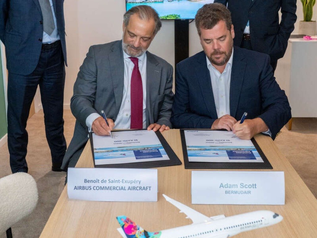 BermudAir signs deal for ten Airbus A220-300 aircraft BermudAir signs deal for ten Airbus A220-300 aircraft