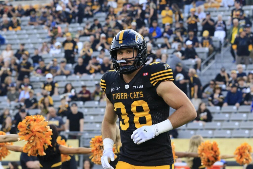 Budding linebacker Braxton Hill back for Hamilton Tiger-Cats against Stampeders Budding linebacker Braxton Hill back for Hamilton Tiger-Cats against Stampeders