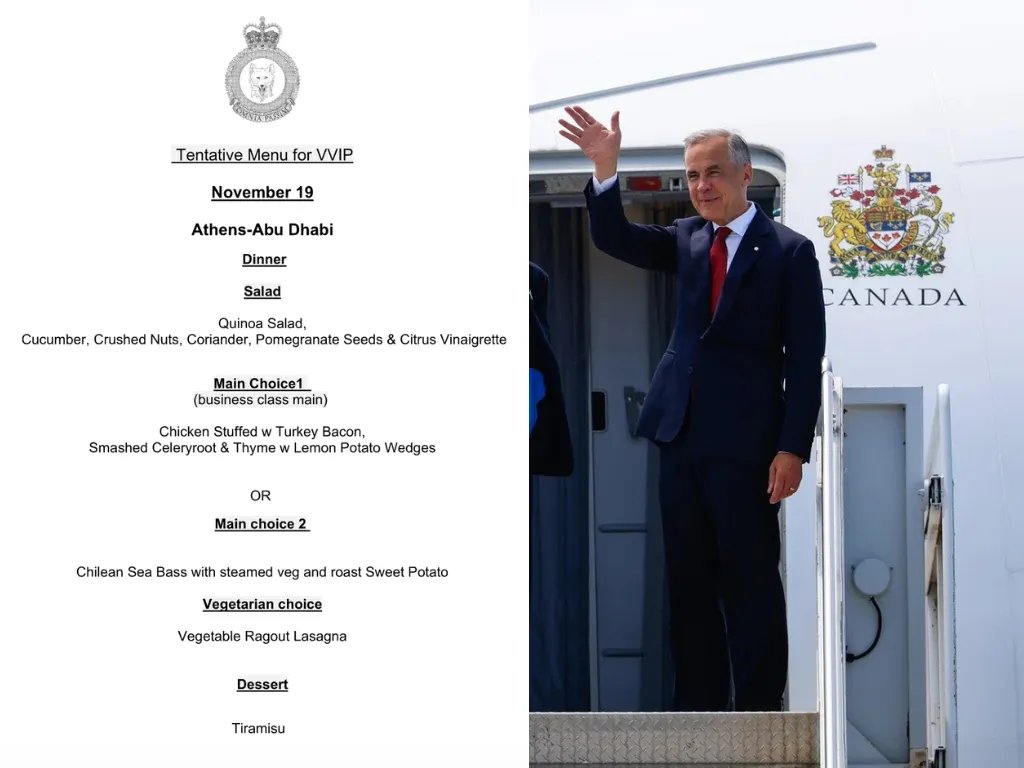 Carney spent $159,800 on airplane food for a single trip: CTF Carney spent $159,800 on airplane food for a single trip: CTF