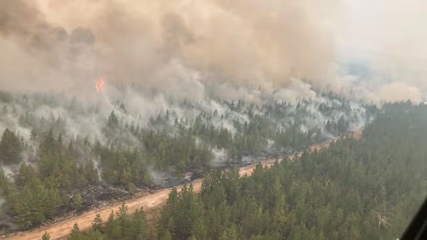 Clinton, B.C., still standing with some structure losses, but wildfire looms Clinton, B.C., still standing with some structure losses, but wildfire looms