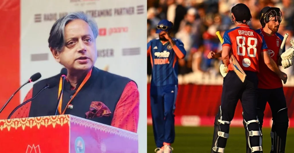 Congress MP Shashi Tharoor blasts Team India after crushing defeat to England in fourth T20I Congress MP Shashi Tharoor blasts Team India after crushing defeat to England in fourth T20I