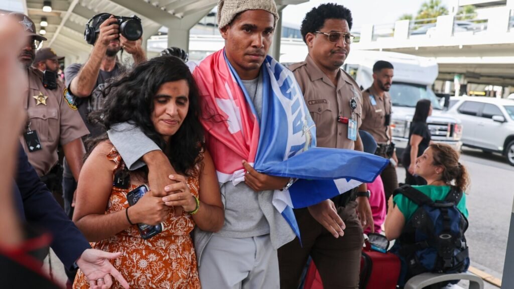 Cuban artist and dissident exiled from country after 5 years in prison arrives in US : NPR Cuban artist and dissident exiled from country after 5 years in prison arrives in US : NPR