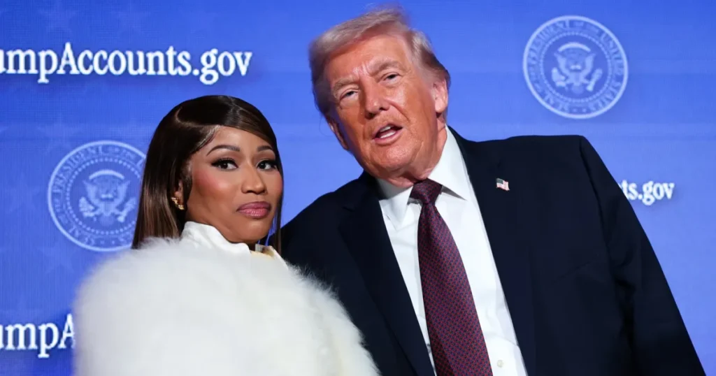 Donald Trump Calls Nicki Minaj 'Hot' at White House Luncheon
