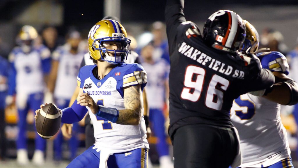 Dru Brown leads Bombers comeback over REDBLACKS in Ottawa return Dru Brown leads Bombers comeback over REDBLACKS in Ottawa return