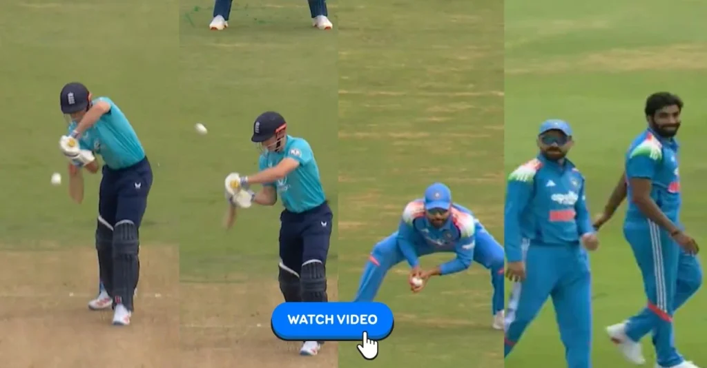 ENG vs IND [WATCH]: Jasprit Bumrah removes Harry Brook with a beauty to claim 150th ODI wicket