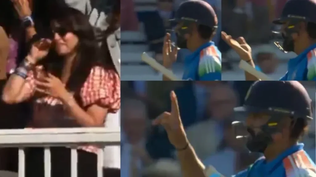ENG vs IND [WATCH]: Rohit Sharma blows a flying kiss to wife Ritika after his electrifying century at Lord’s in the final ODI
