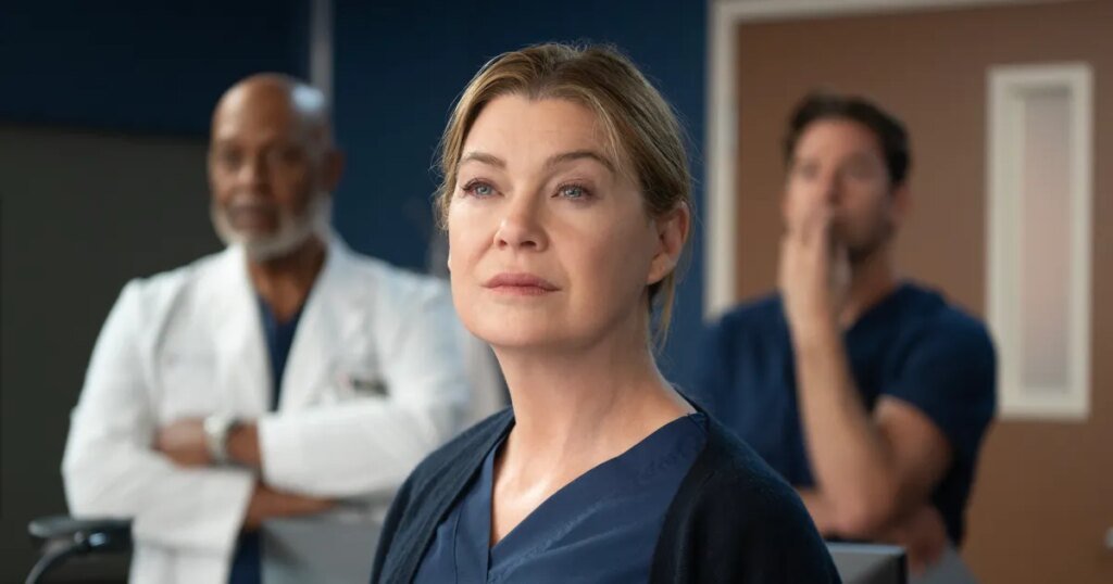 Ellen Pompeo Missing From Grey’s Anatomy Season 23 Cast Photo Ellen Pompeo Missing From Grey's Anatomy Season 23 Cast Photo