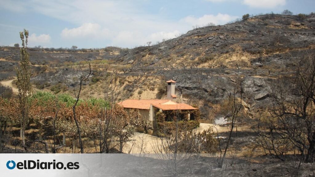 En imágenes | Las huellas del incendio de las Cinco Villas En imágenes | Las huellas del incendio de las Cinco Villas