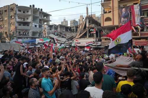 Entre ruinas, Egipto ilusionó durante 90 minutos a aficionados palestinos Entre ruinas, Egipto ilusionó durante 90 minutos a aficionados palestinos