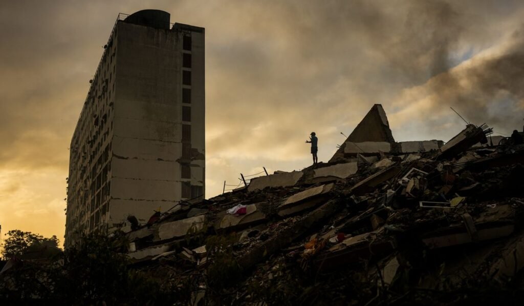 Fallout from Venezuela’s earthquakes turns political as opposition leader Machado seeks return Fallout from Venezuela’s earthquakes turns political as opposition leader Machado seeks return