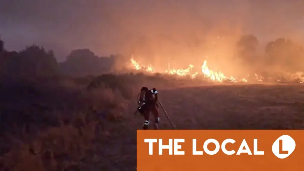 Fickle winds whip up huge Spanish wildfire Fickle winds whip up huge Spanish wildfire