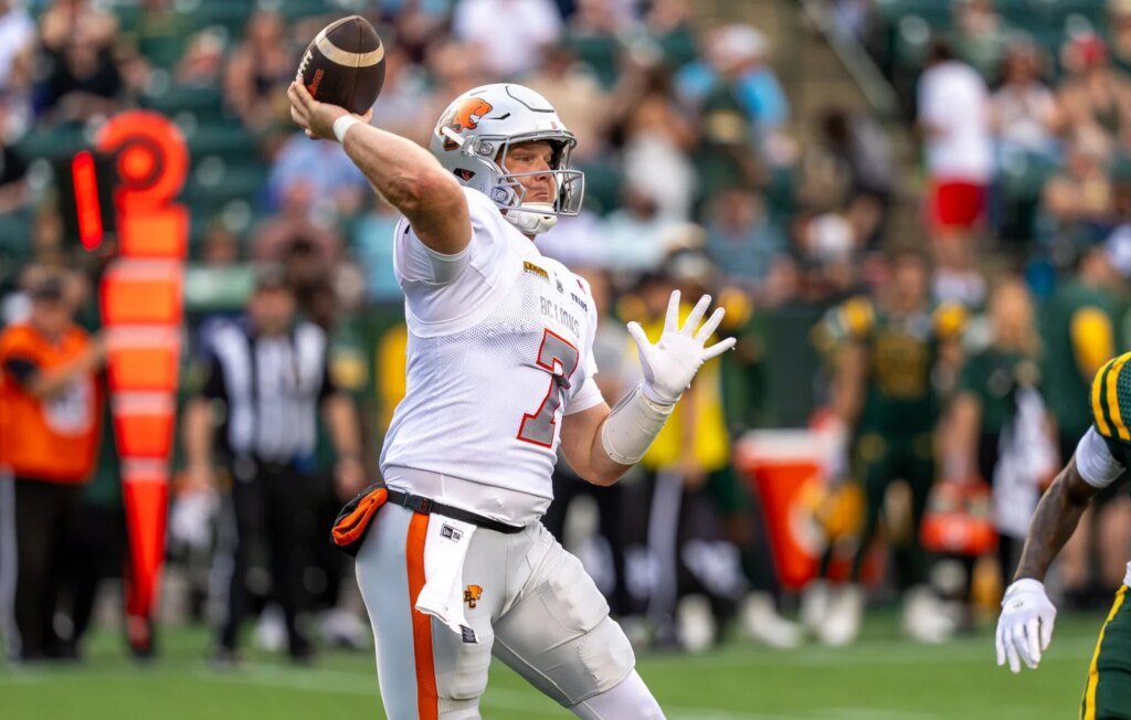 Fourth-year backup QB Chase Brice making first career start for B.C. Lions against Argos