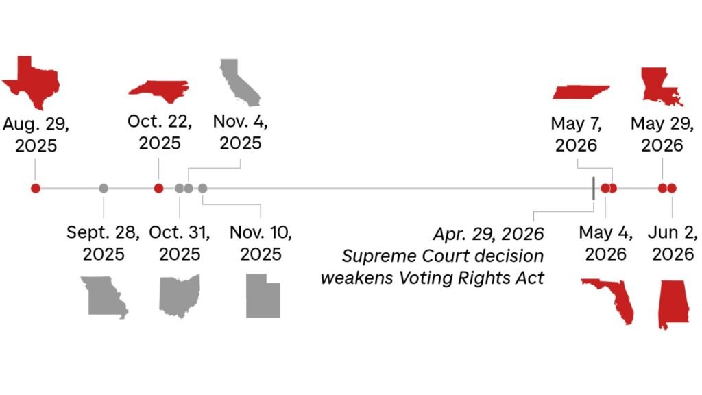 GOP redistricting has divided Black areas in these 6 states : NPR GOP redistricting has divided Black areas in these 6 states : NPR
