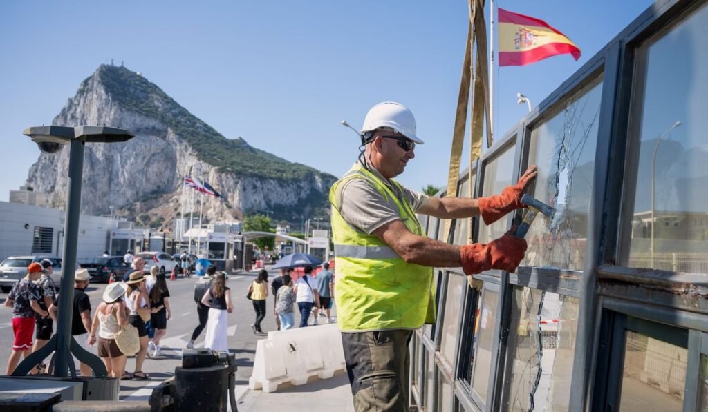 Gibraltar ushers in a new era as British territory’s border fence with Spain is removed Gibraltar ushers in a new era as British territory’s border fence with Spain is removed