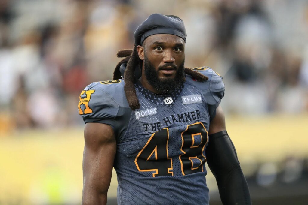 Hamilton Tiger-Cats’ Wynton McManis ejected for kicking Alouettes’ Cyrille Hogan-Saindon Hamilton Tiger-Cats' Wynton McManis ejected for kicking Alouettes' Cyrille Hogan-Saindon