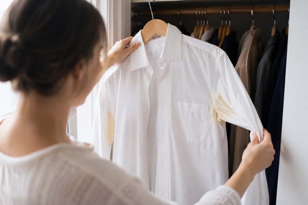 How to Get Sweat Stains Out of White Shirts. 4 Methods That Work