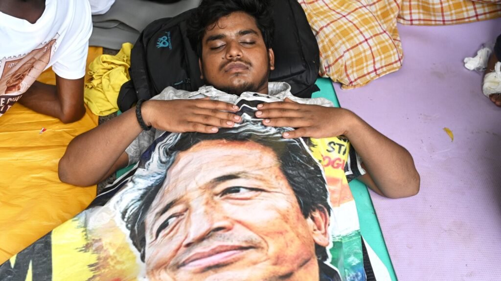Indian activist Wangchuk ends 26-day hunger strike as ‘Cockroach’ protesters vow to press on : NPR Indian activist Wangchuk ends 26-day hunger strike as 'Cockroach' protesters vow to press on : NPR