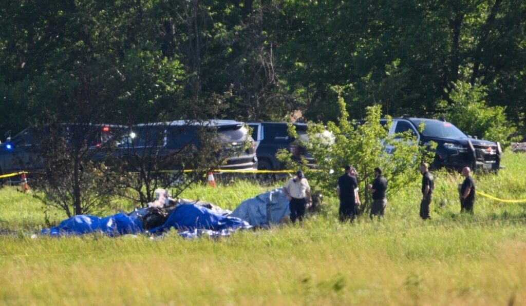 Investigators find no evidence of engine failure in fiery crash of skydiving plane that killed 12